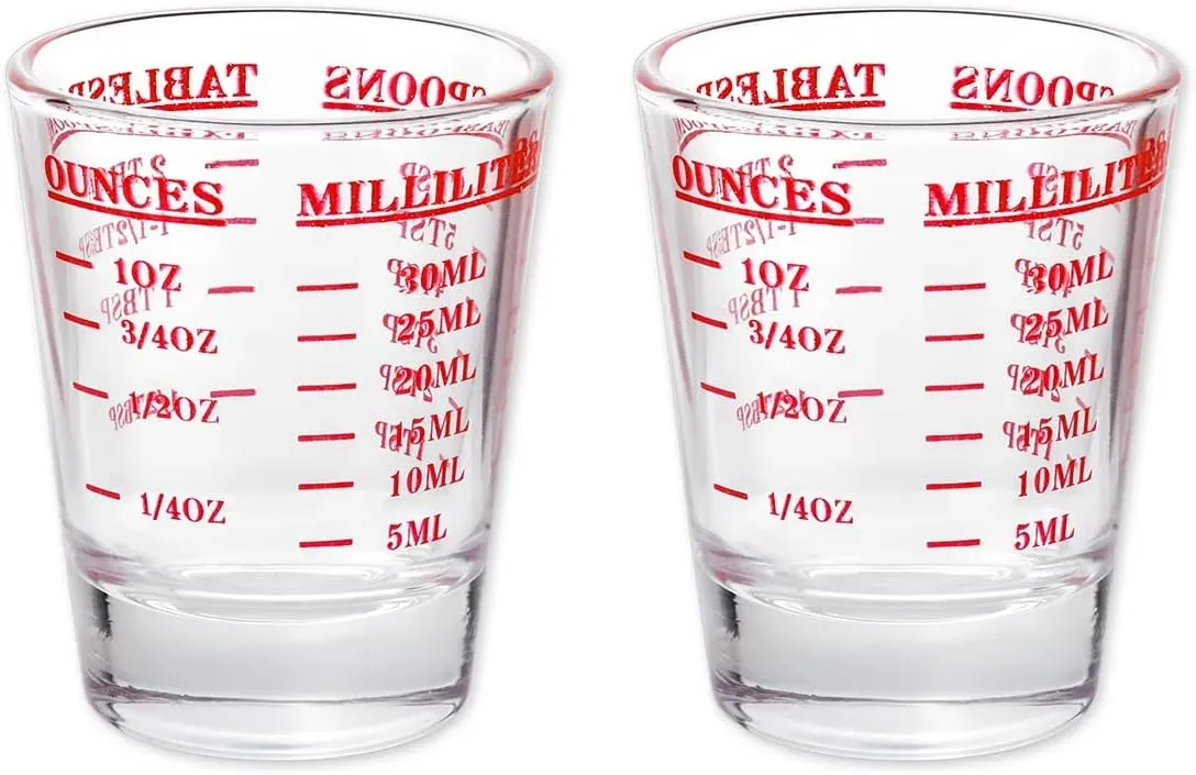 Verres à liqueur en verre épais – 30 ml (2 pcs)