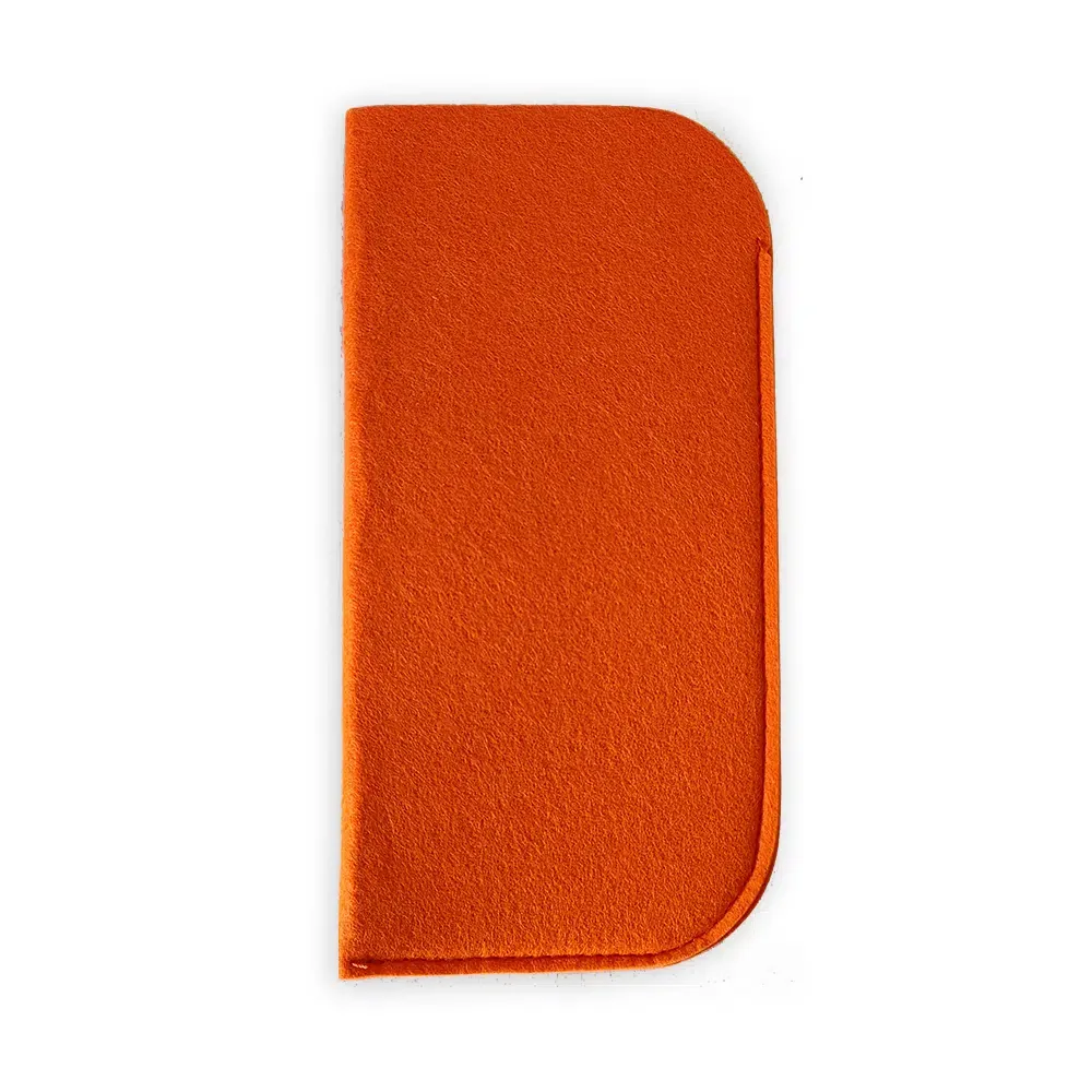 Etui lunette feutrine orange